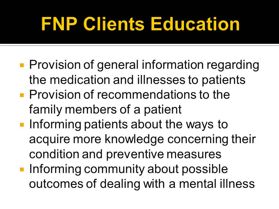 FNP Clients Education