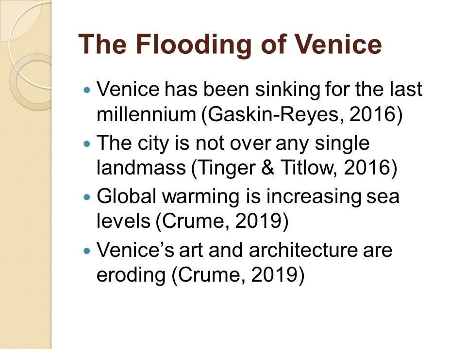 The Flooding of Venice