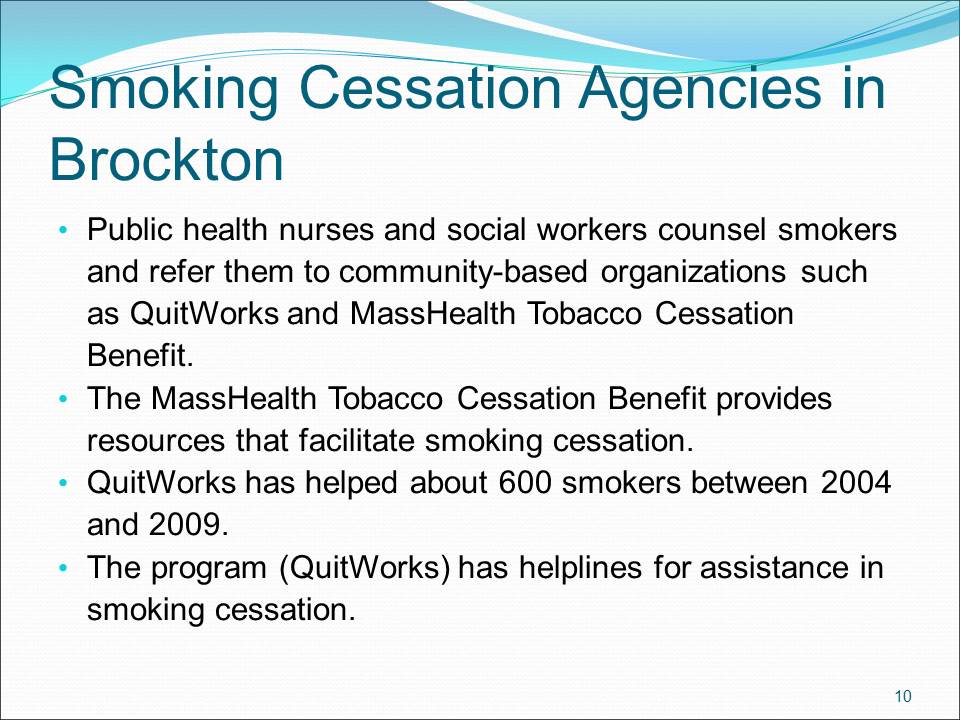 Smoking Cessation Agencies in Brockton