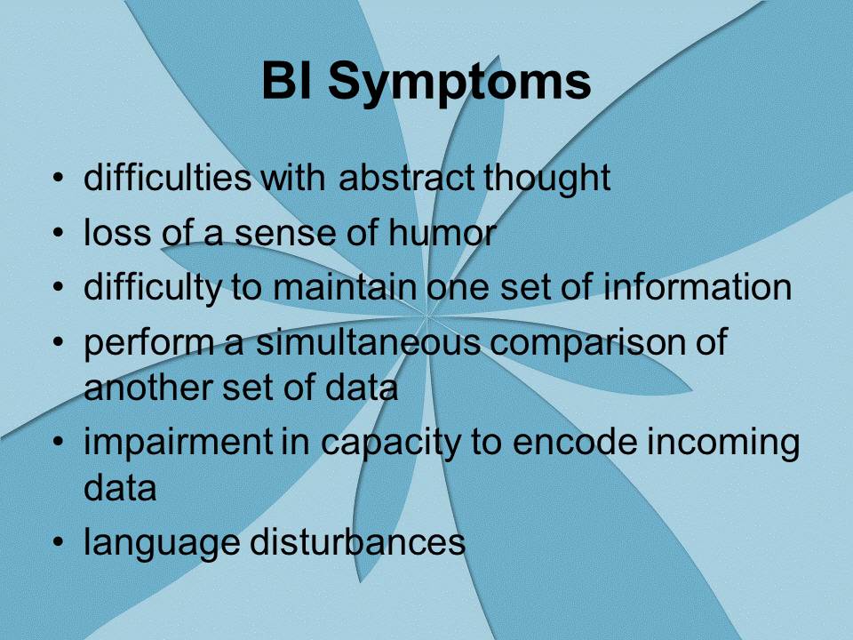 BI Symptoms