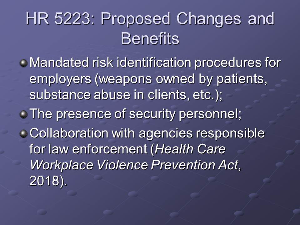 HR 5223: Proposed Changes and Benefits