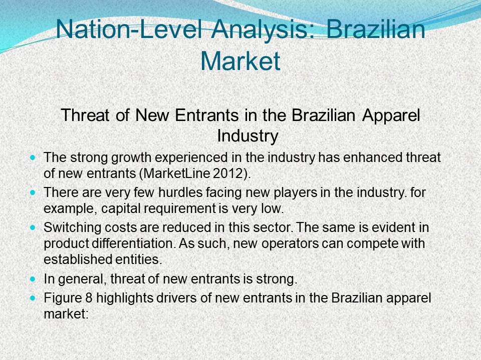 Threat of New Entrants in the Brazilian Apparel Industry