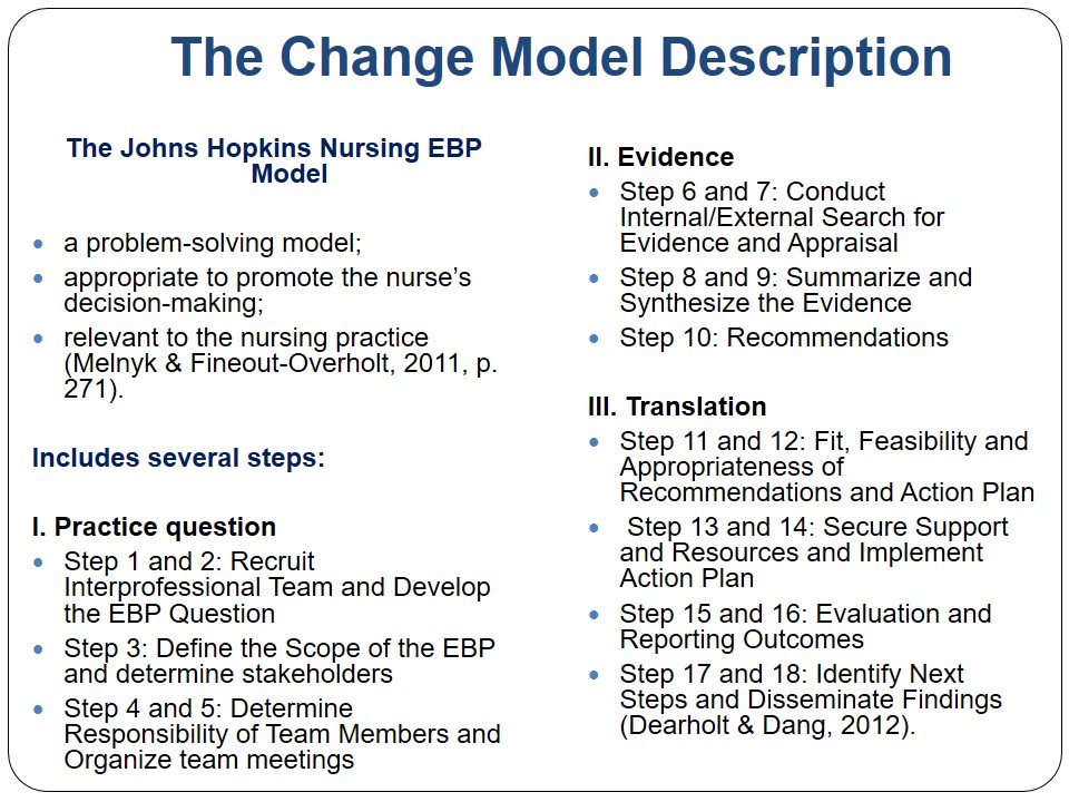 The Change Model Description