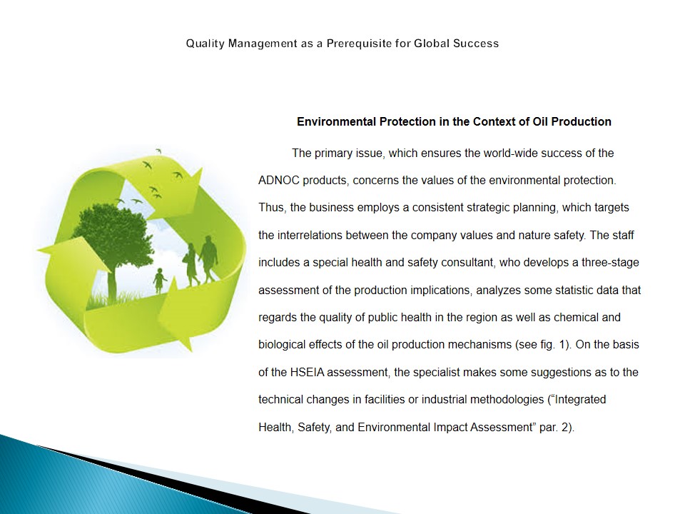 Environmental Protection in the Context of Oil Production