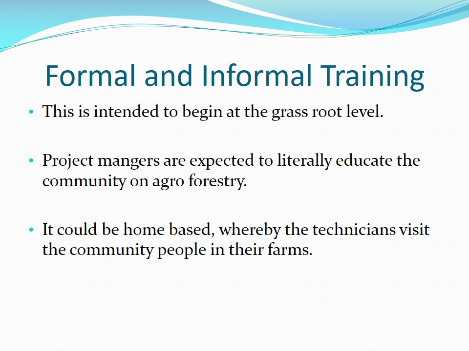 Formal and Informal Training