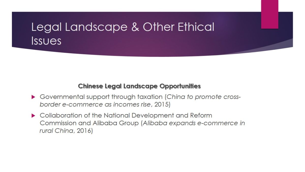Legal Landscape & Other Ethical Issues