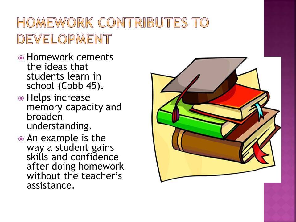Homework Contributes to Development