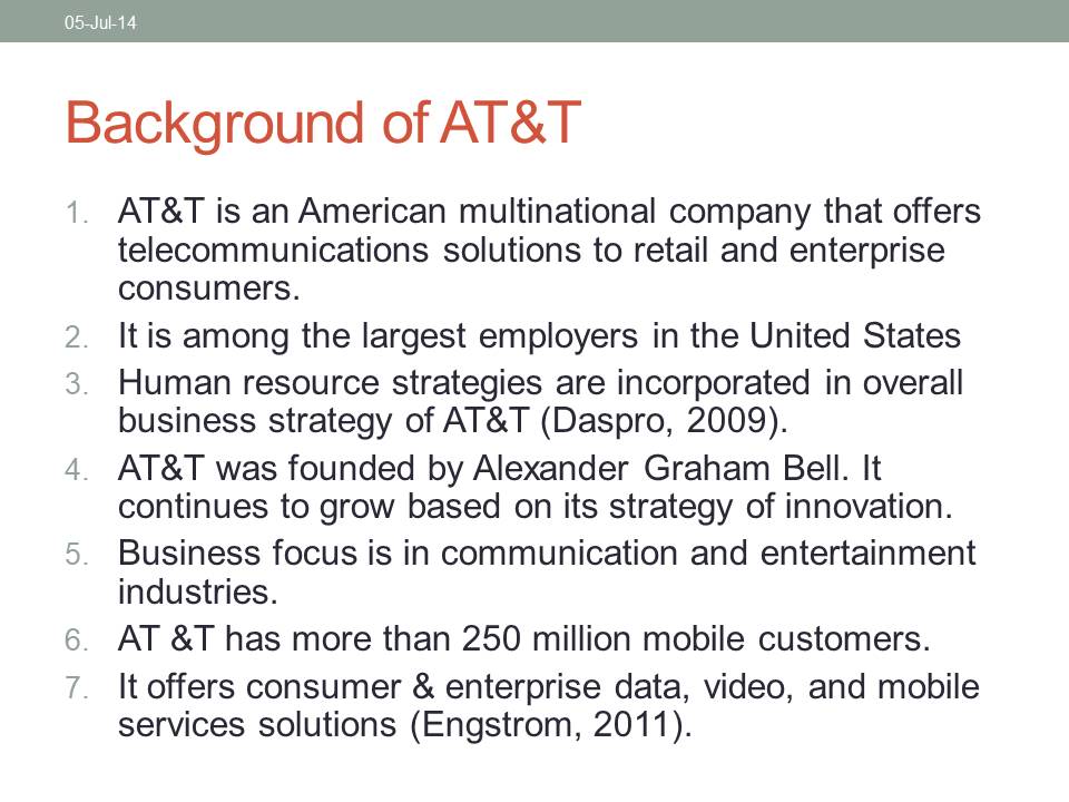 Background of AT&T