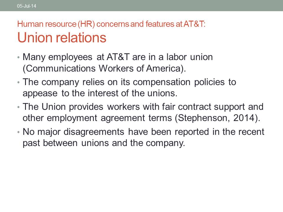 Union relations