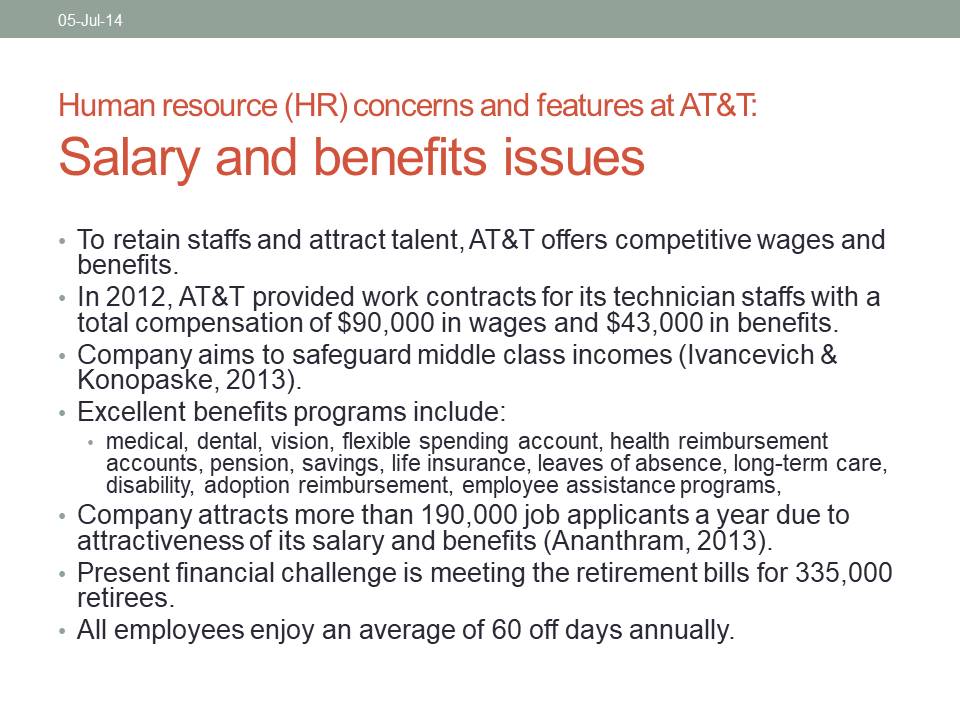 Salary and benefits issues