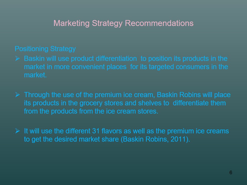 Marketing Strategy Recommendations