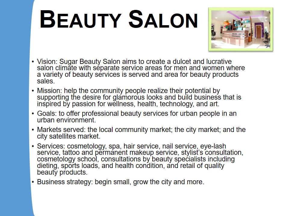 thesis about beauty salon