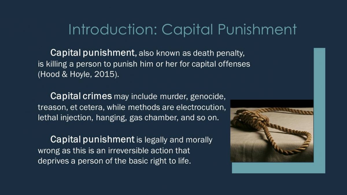 Introduction: Capital Punishment
