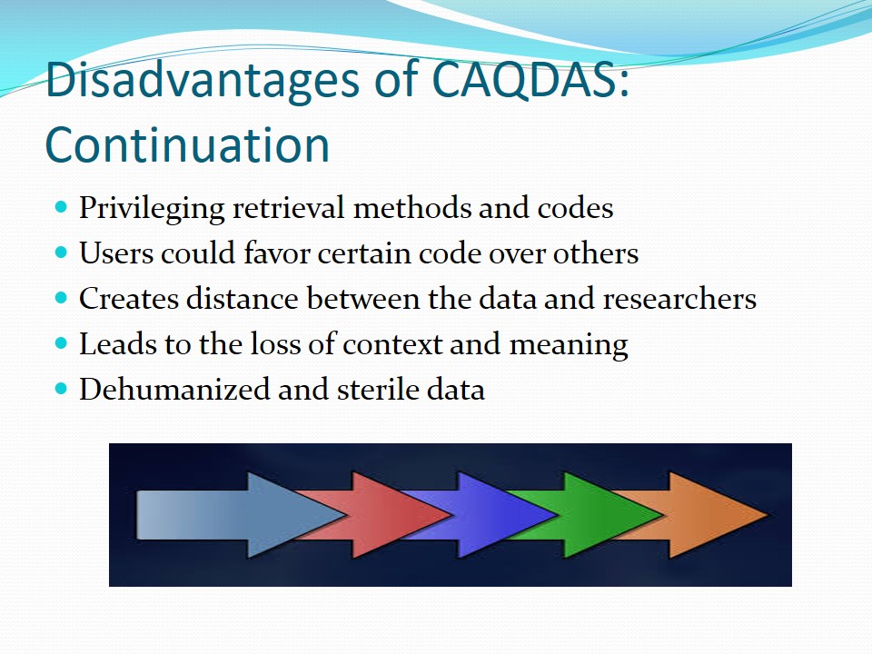 Disadvantages of CAQDAS