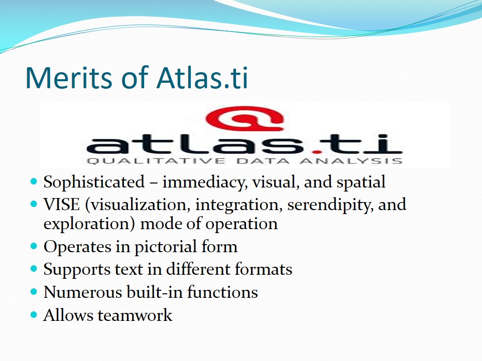 Merits of Atlas.ti