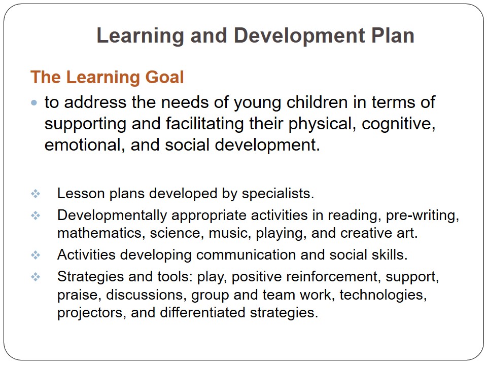 Learning and Development Plan
