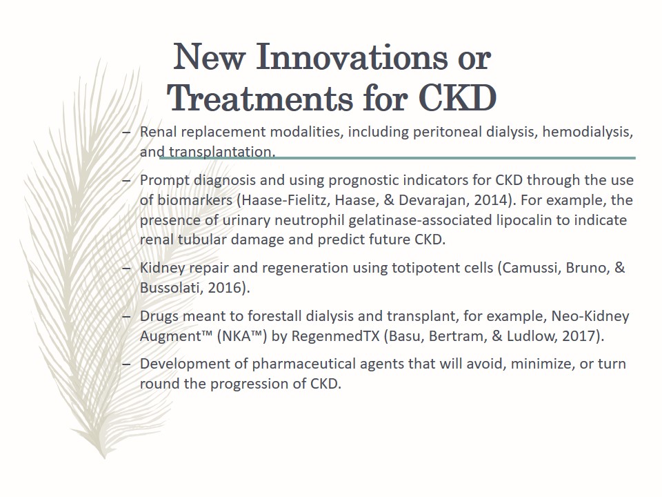 New Innovations or Treatments for CKD