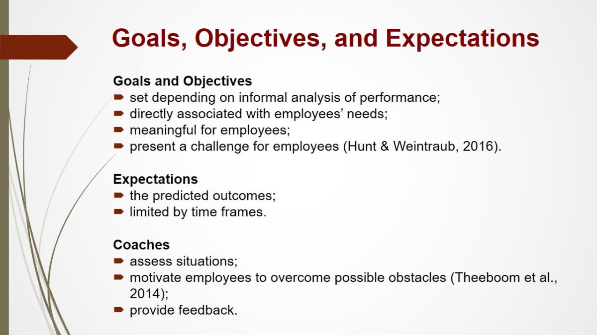 Goals, Objectives, and Expectations