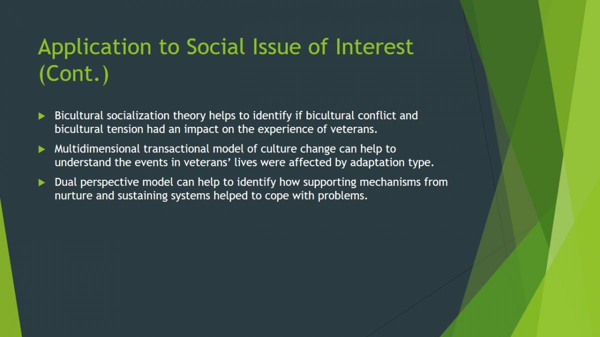 Application to Social Issue of Interest