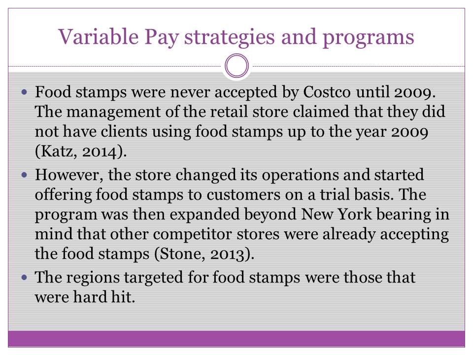 Variable Pay strategies and programs