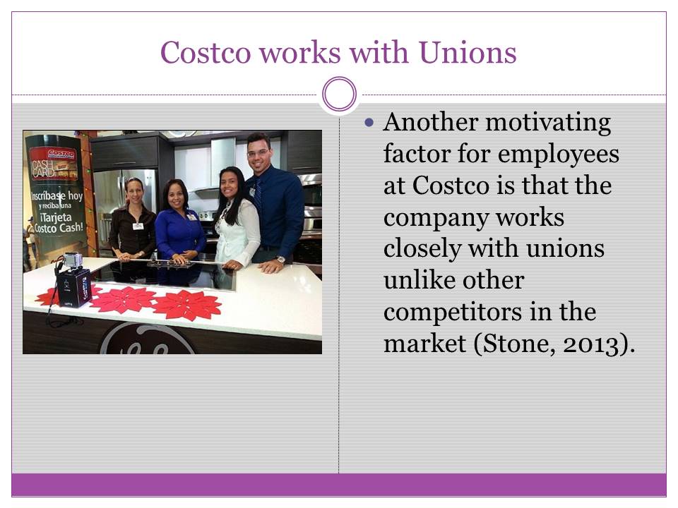 Costco works with Unions