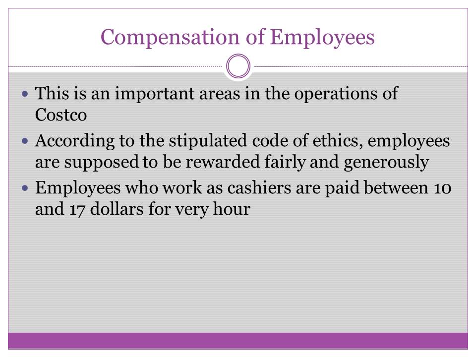 Compensation of Employees