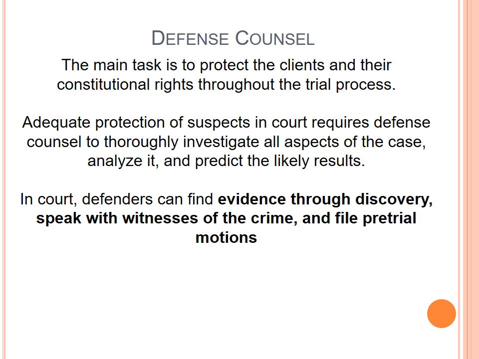 Defense Counsel