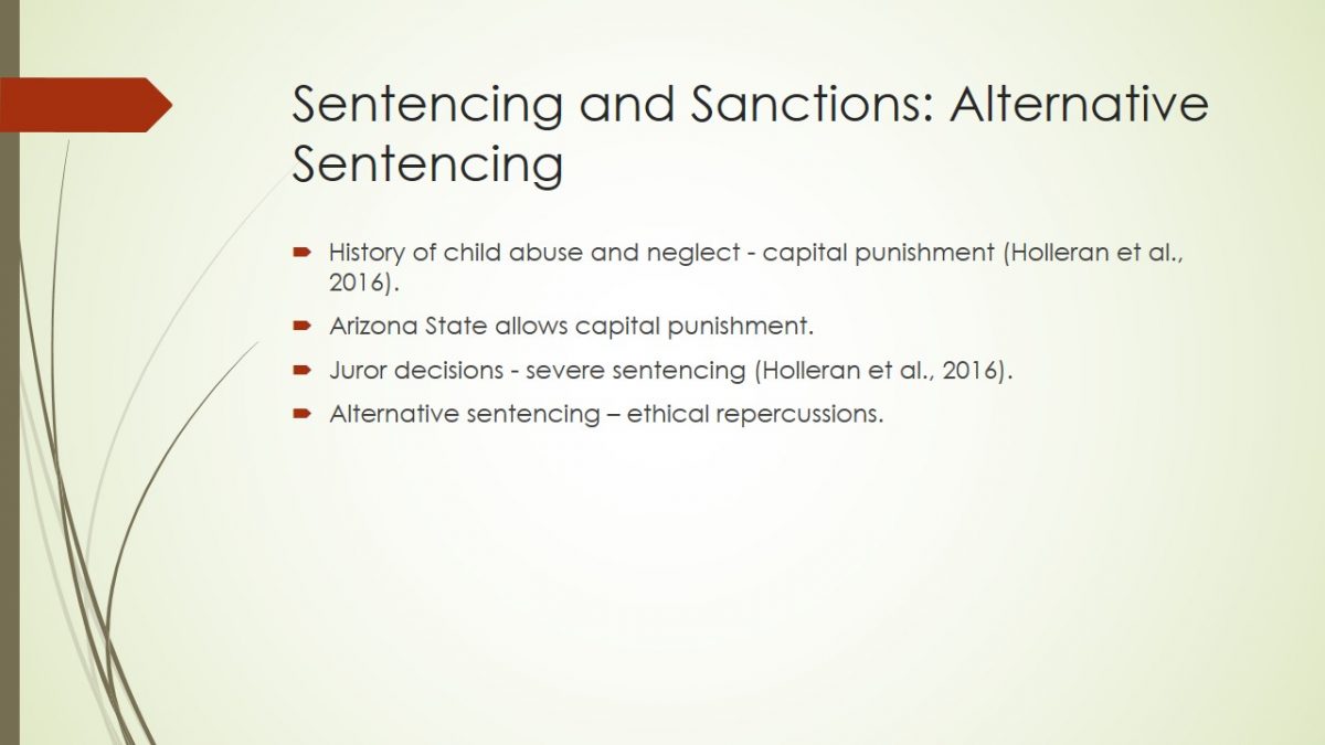 Sentencing and Sanctions: Alternative Sentencing