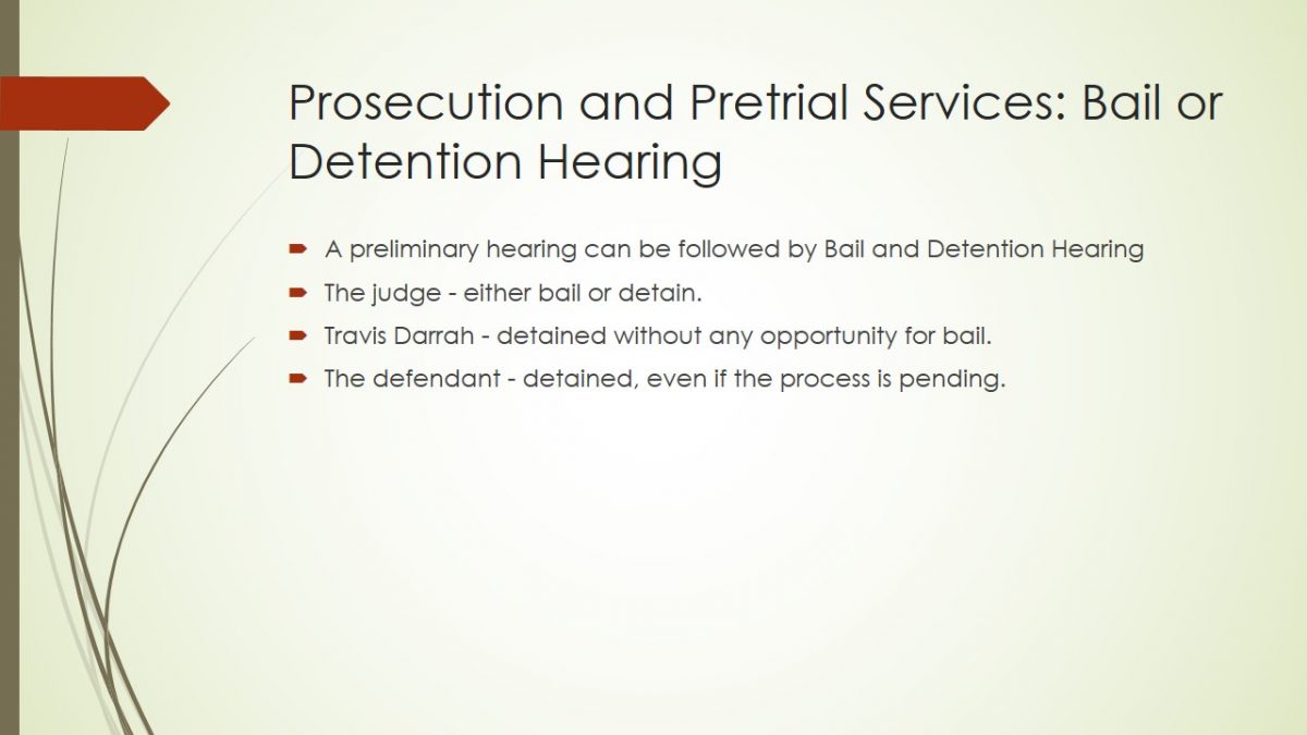 Prosecution and Pretrial Services: Bail or Detention Hearing