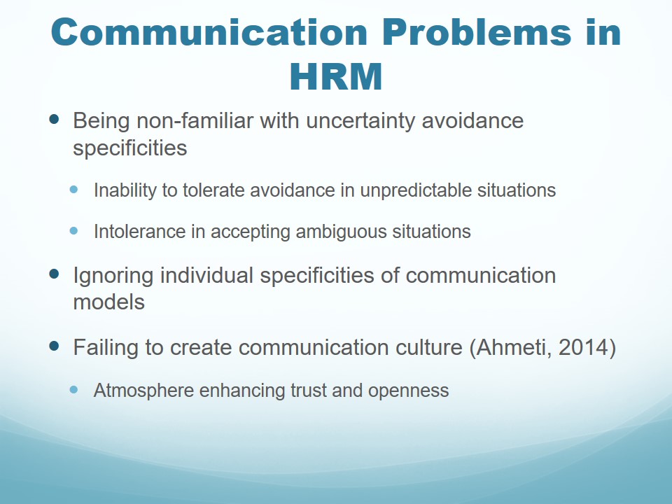 Communication Problems in HRM