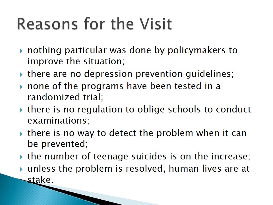 Reasons for the Visit