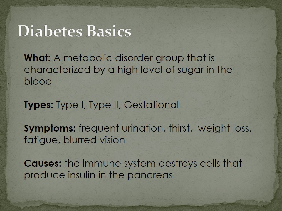 Diabetes Basics