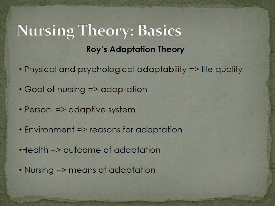Nursing Theory: Basics