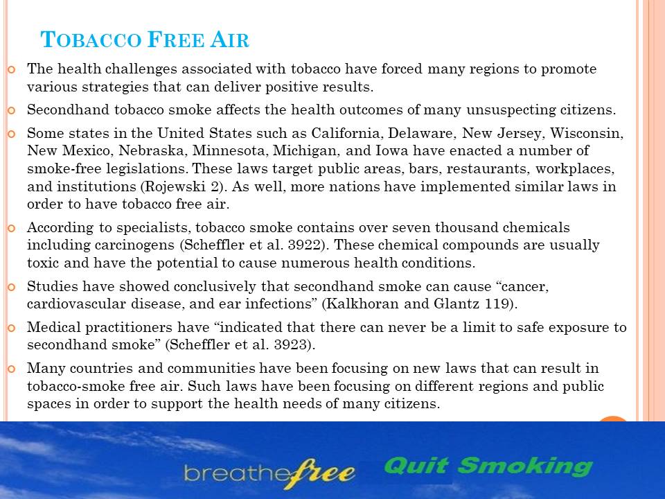 Tobacco Free Air