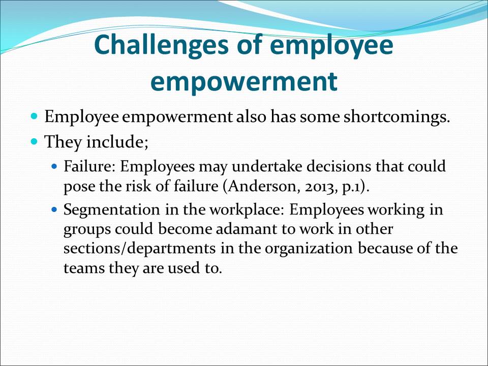 Challenges of employee empowerment