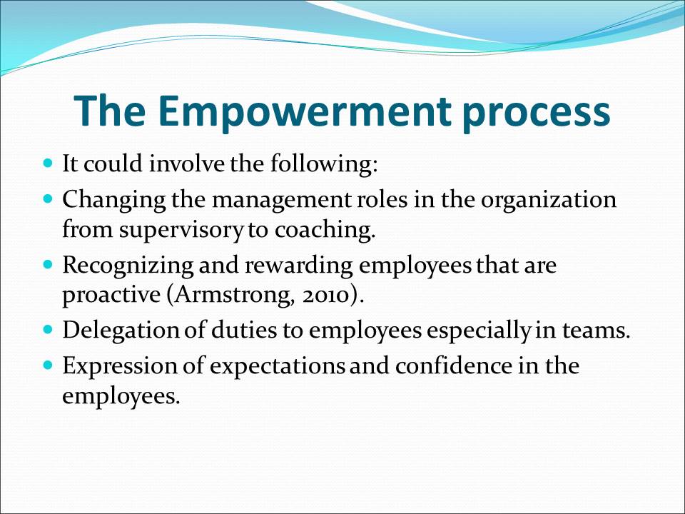 The Empowerment process