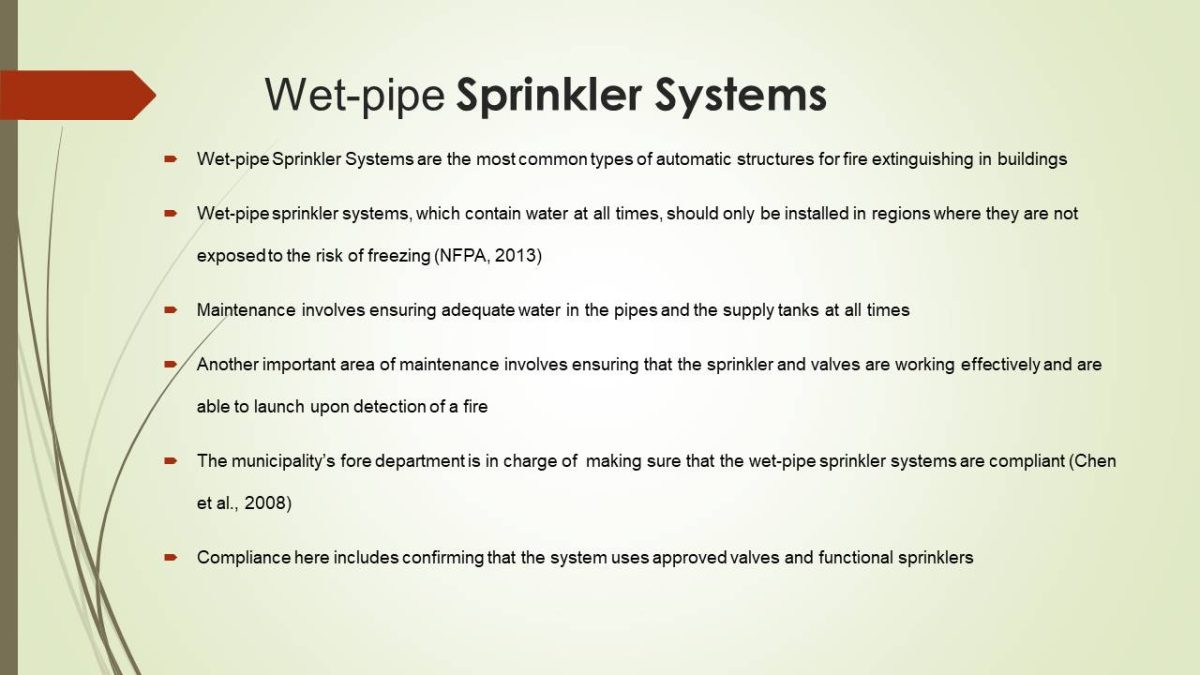Wet-pipe Sprinkler Systems
