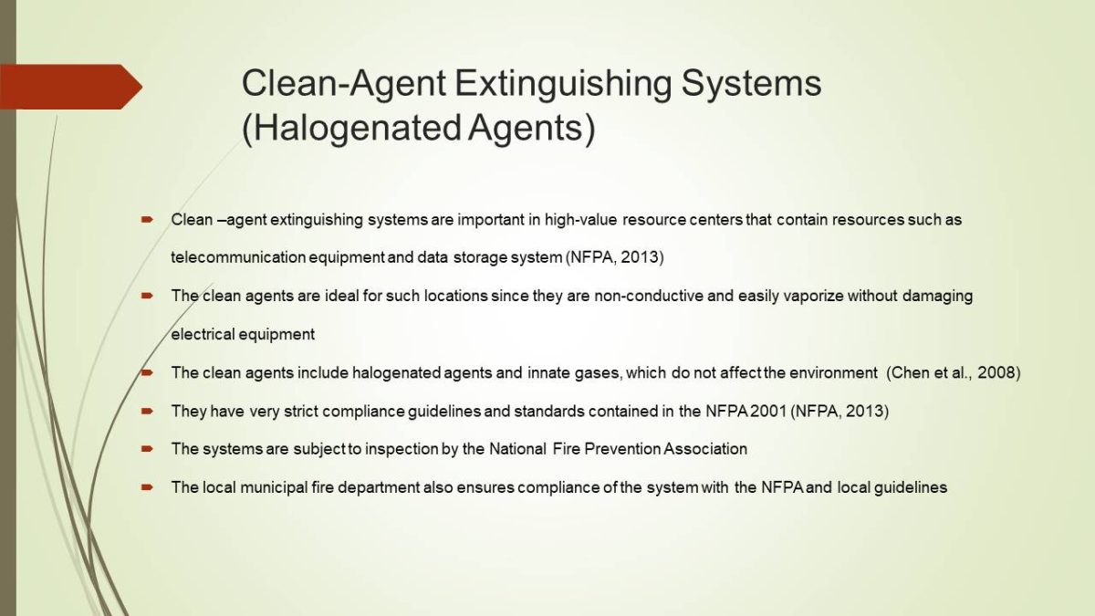 Clean-Agent Extinguishing Systems (Halogenated Agents)