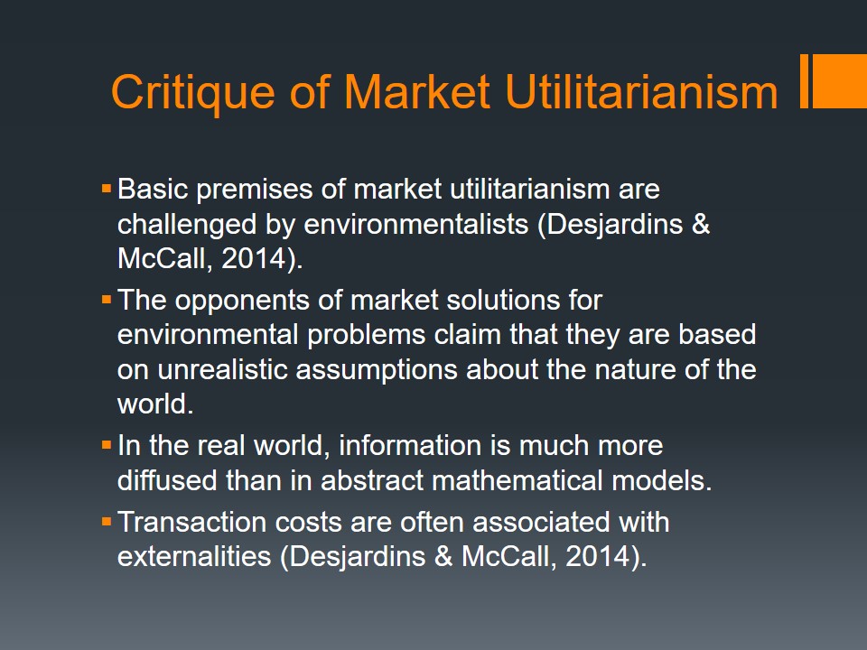Critique of Market Utilitarianism