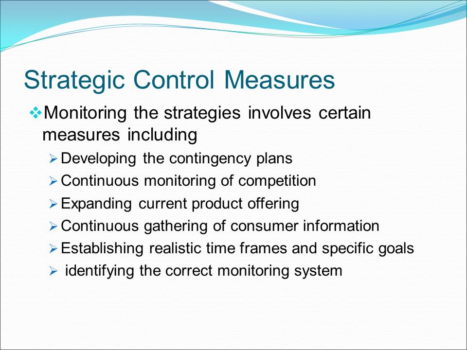 Strategic Control Measures