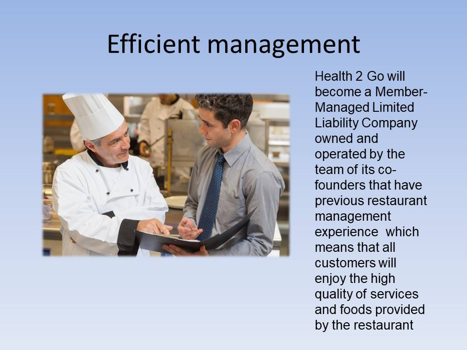 Efficient management