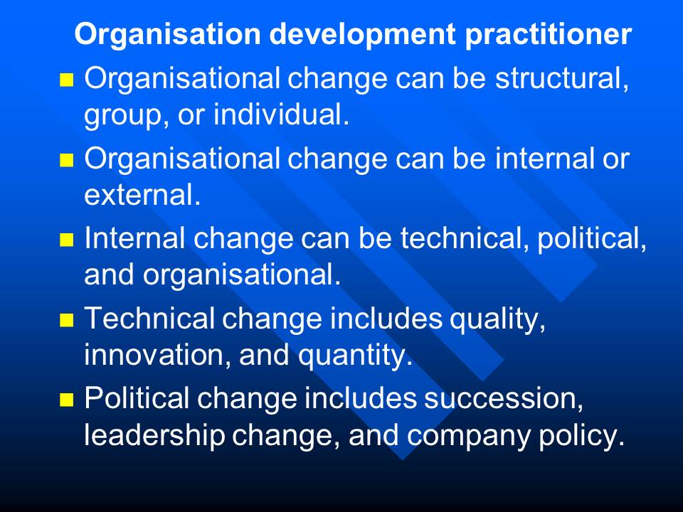 Organisation development practitioner