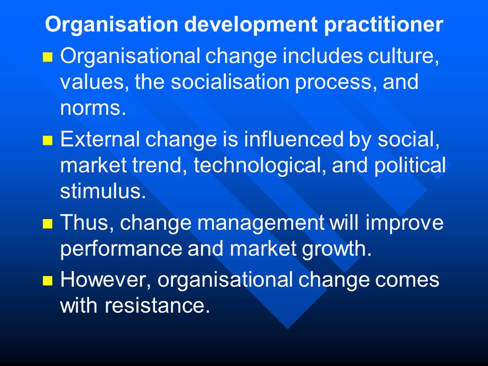 Organisation development practitioner