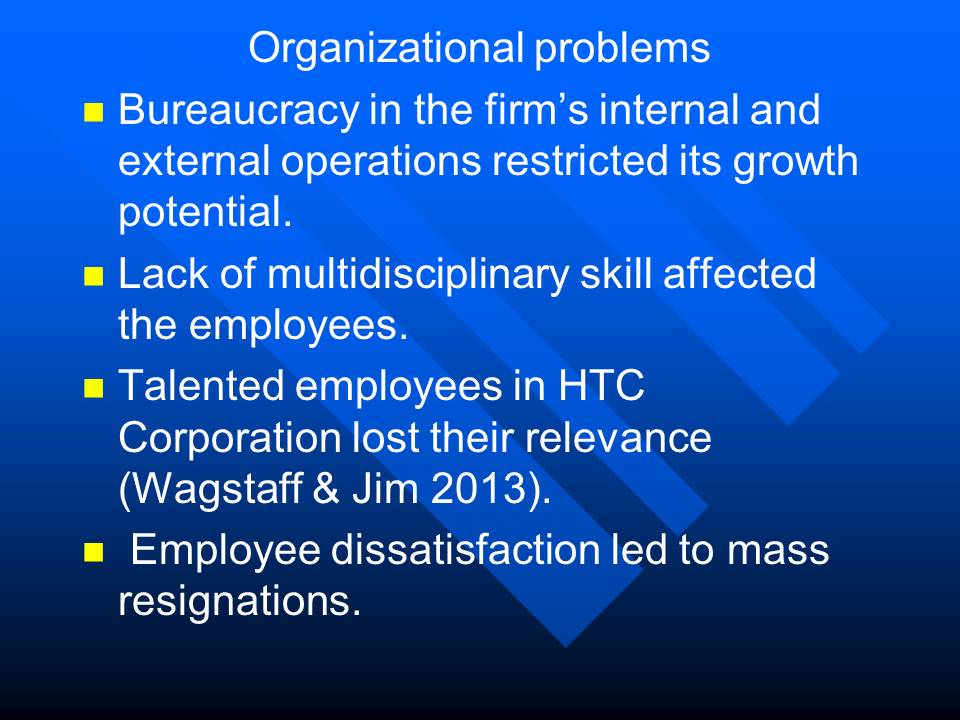 Organizational problems