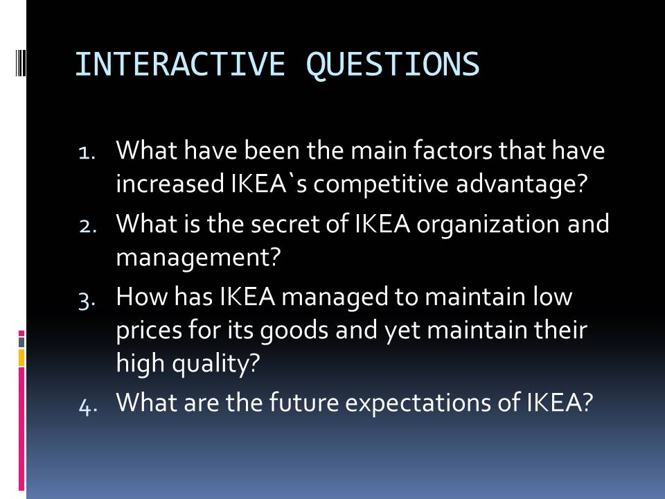 Interactive questions