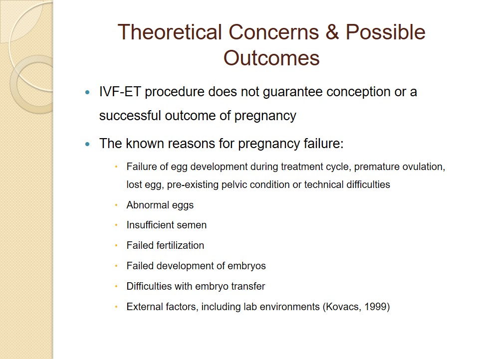 Theoretical Concerns & Possible Outcomes