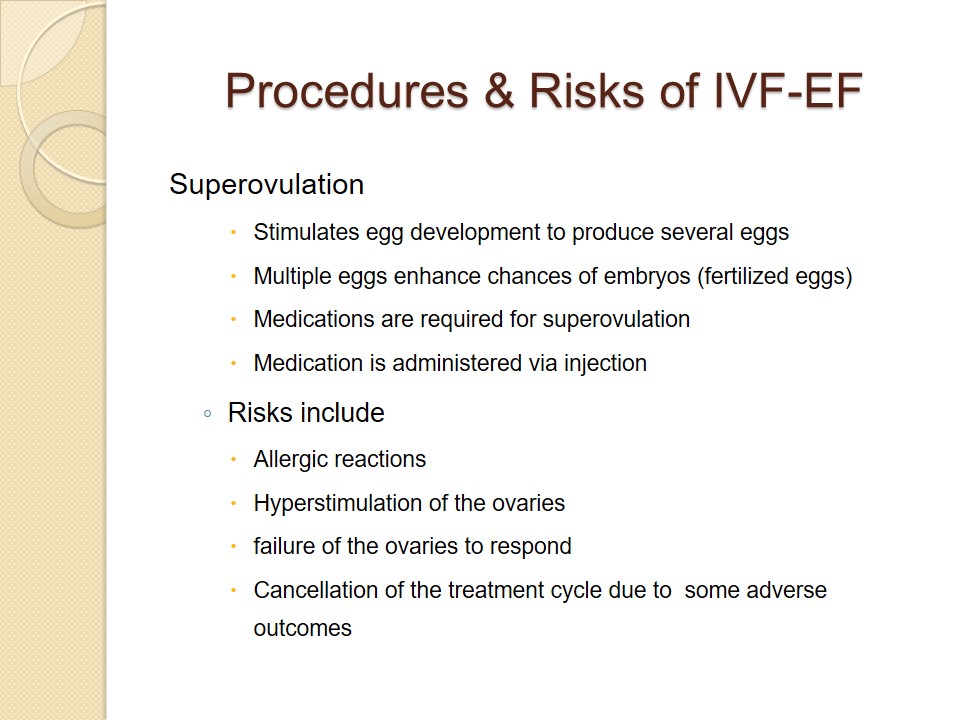 Procedures & Risks of IVF-EF