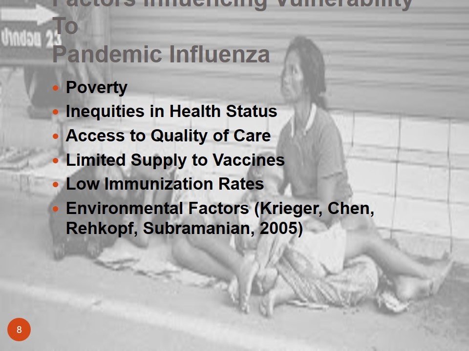 Factors Influencing Vulnerability To Pandemic Influenza
