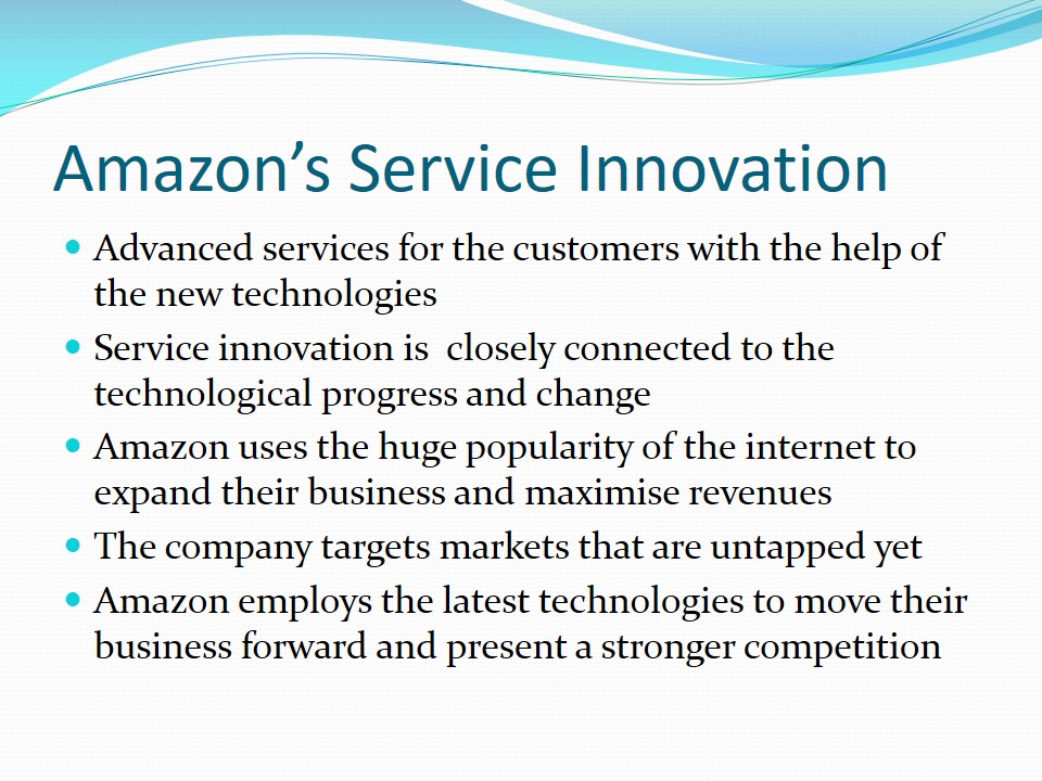 Amazon’s Service Innovation