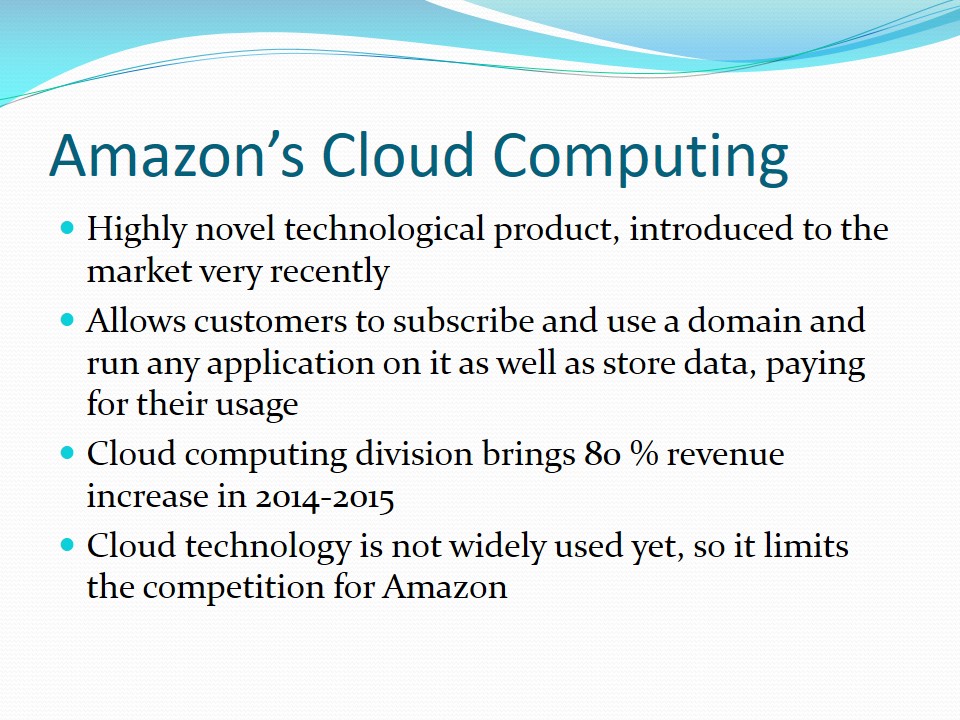 Amazon’s Cloud Computing